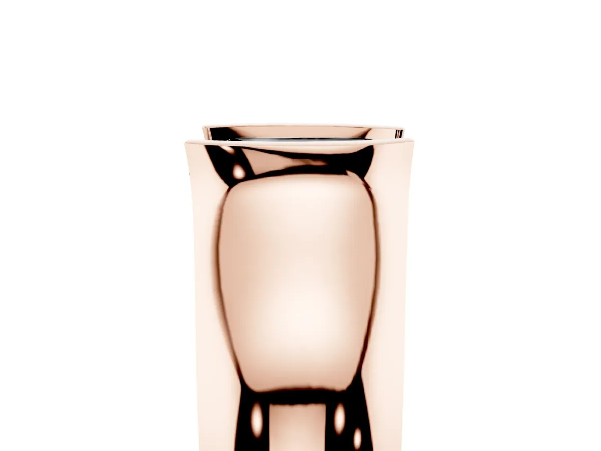 Fancy Black Emerald Cut Solitaire Bezel Set Diamond Ring with Wide Band Rose gold