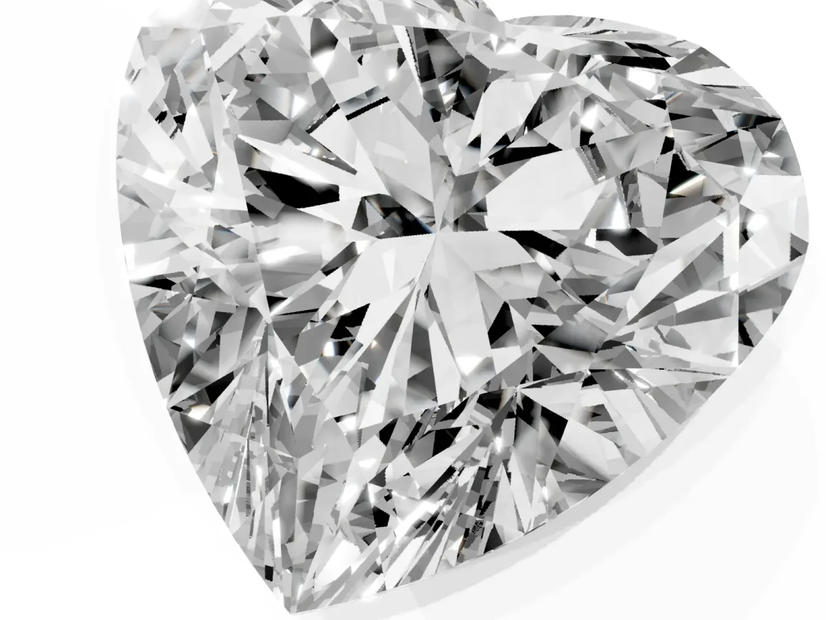 Heart Cut Diamond Ring with Marquise Side Stones and Prong Setting Yellow gold