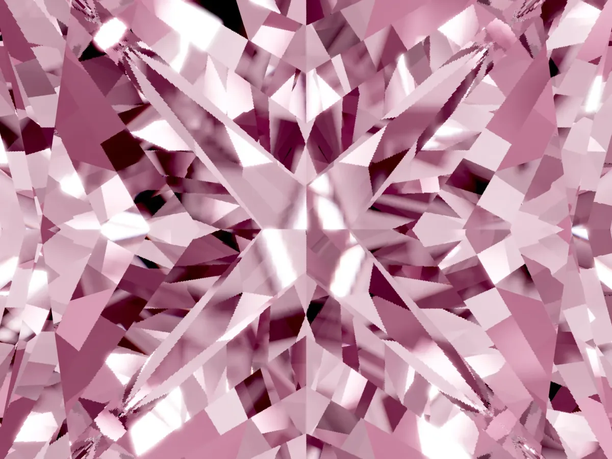 Fancy Pink Princess Cut Halo Diamond Ring with Milgrain and Bezel Accents on a Split Shank Band Platinum