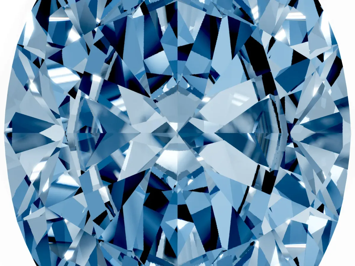 Fancy Blue Oval Cut Diamond Solitaire Ring with Prong Setting and Pavé Band Rose gold