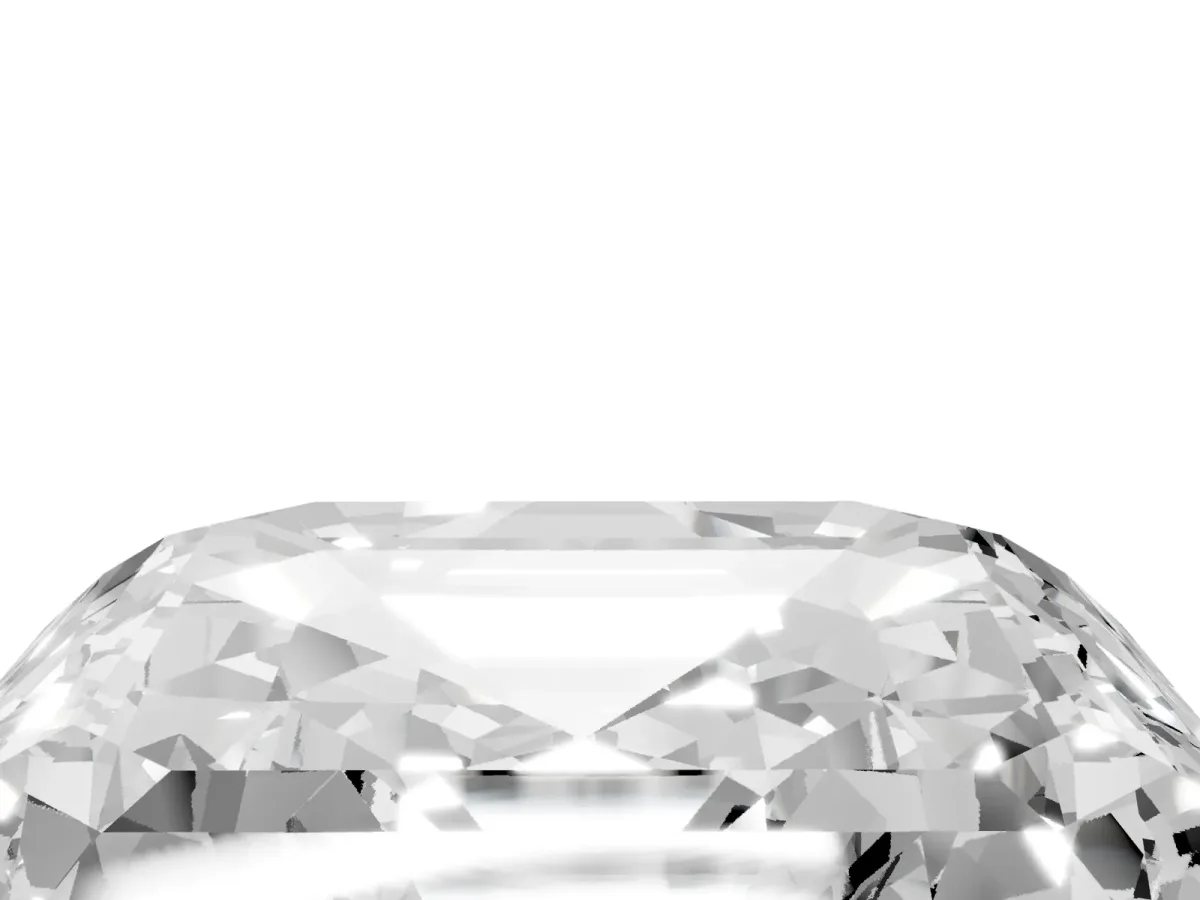 Asscher Cut Halo Diamond Ring with Milgrain Edge and Round Prong Setting Platinum