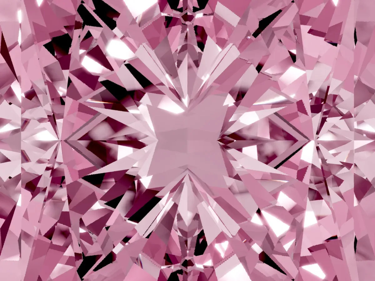Fancy Pink Radiant Cut Cut Pave Band Milgrain Solitaire Ring Rose gold