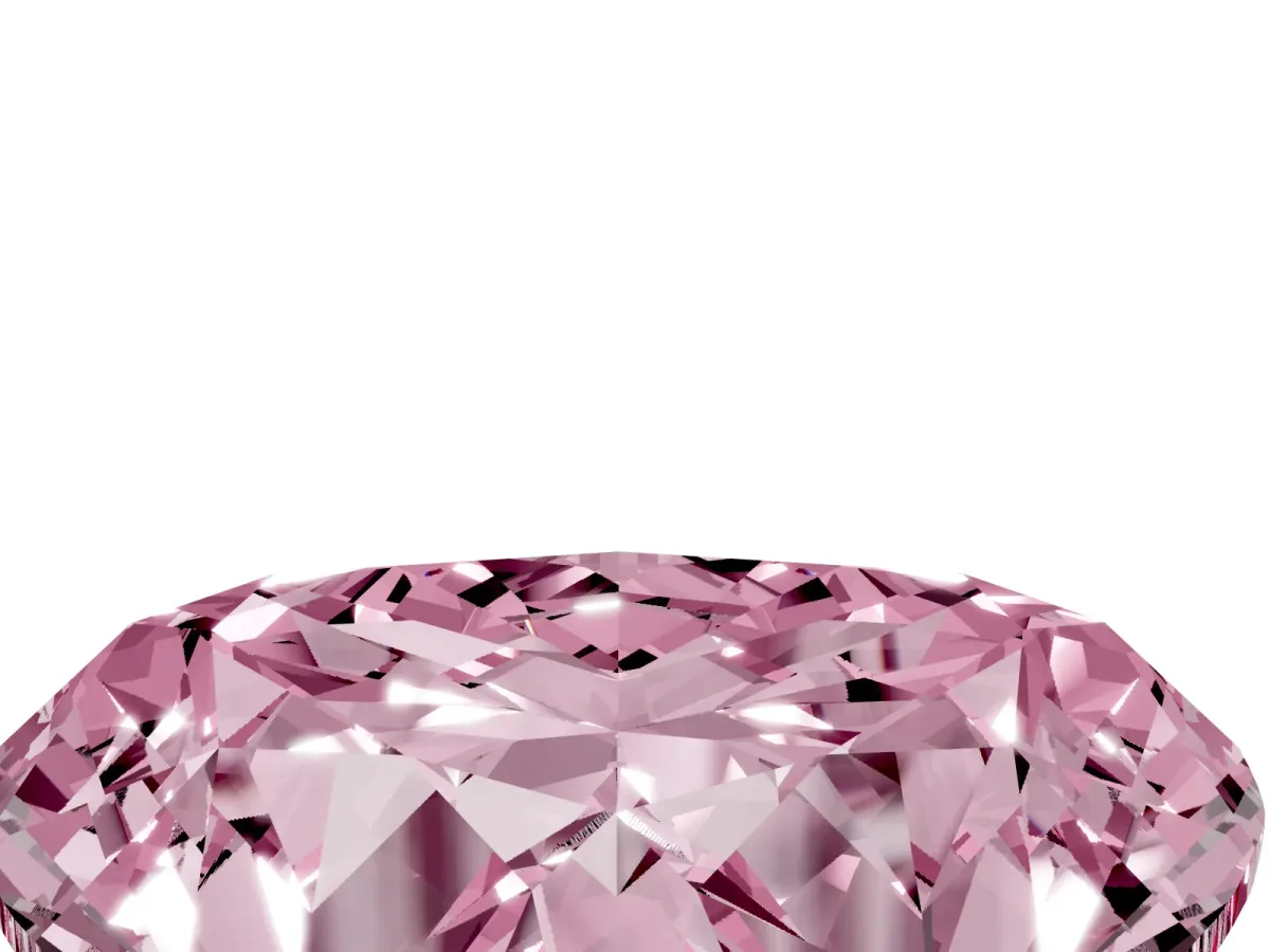 Fancy Pink Heart Cut Diamond Ring with Marquise Side Stones and Prong Setting White gold