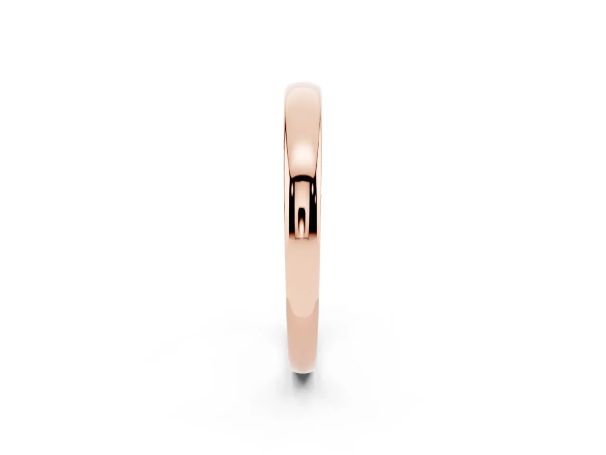 Classic Plain Metal Band Rose gold