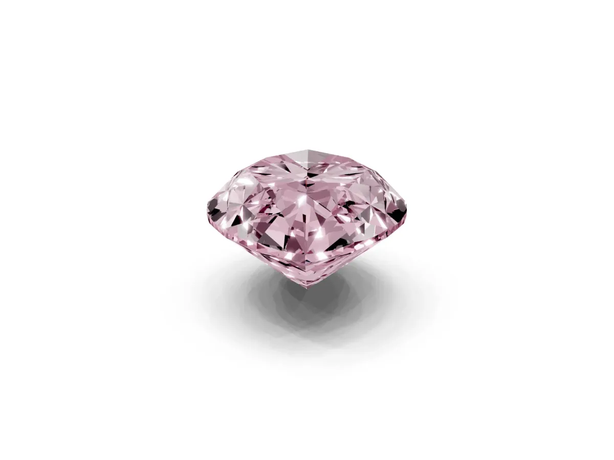 Fancy Pink Marquise Cut Cut Cathedral Pave Diamond Engagement Ring with Six-Prong Setting Silver