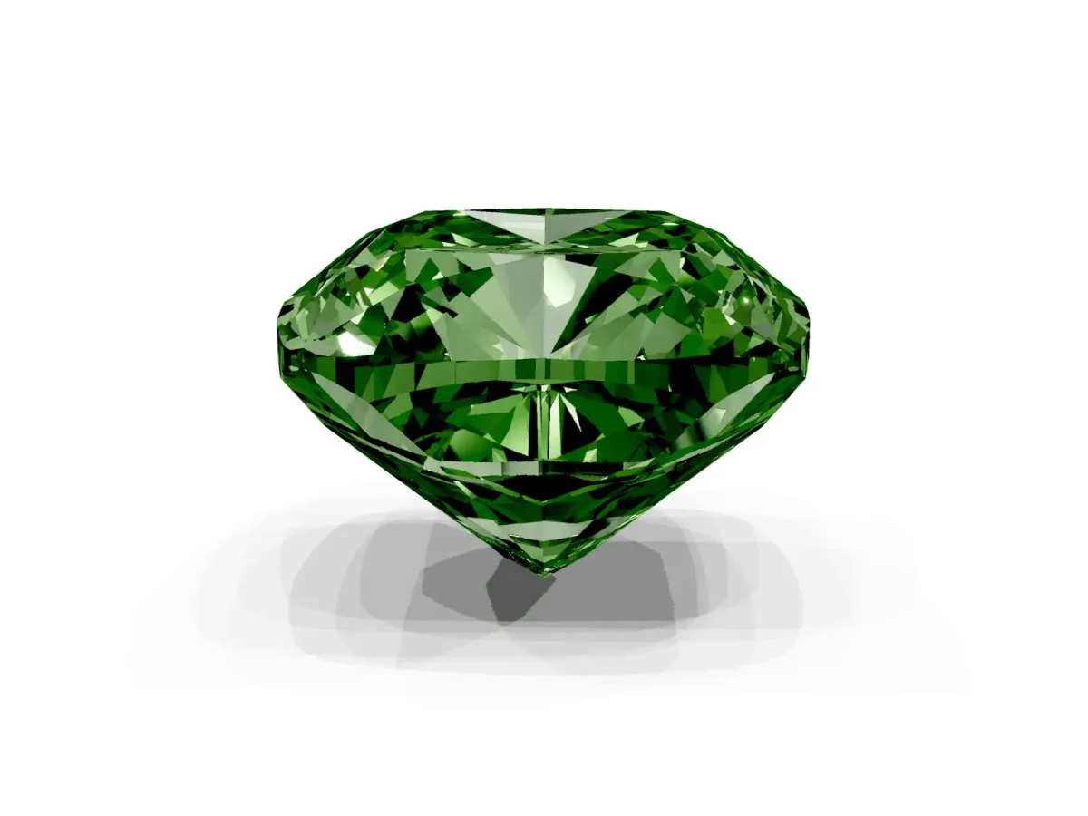 Fancy Green Cushion Cut Halo Milgrain Solitaire with Bezel Set Side Stones and Pave Band Rose gold