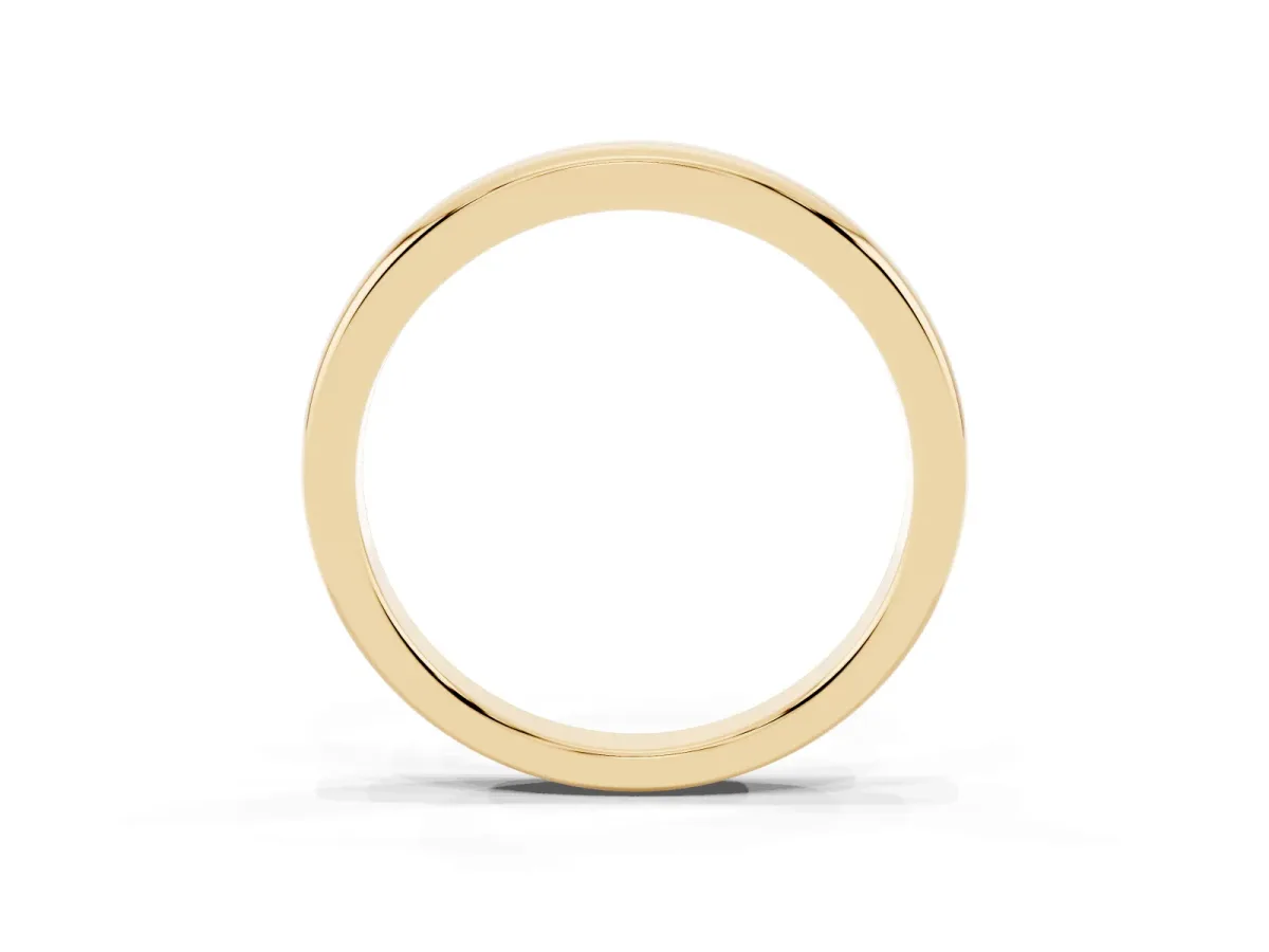 Classic Plain Metal Band Yellow gold