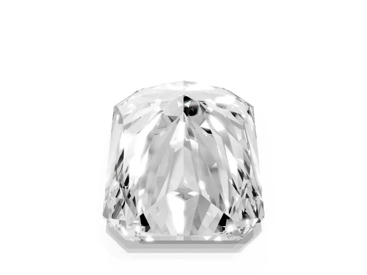 Radiant Cut Cut Pave Band Milgrain Solitaire Ring Platinum