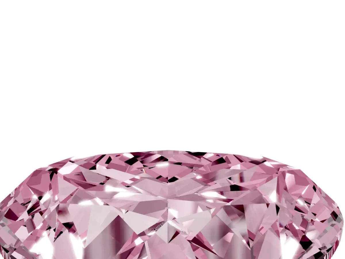 Fancy Pink Heart Cut Cut Double Halo Diamond Engagement Ring with Pave Band and Four-Prong Setting Silver