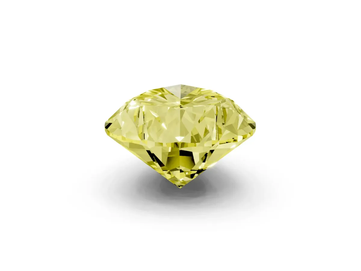 Fancy Yellow Pear Cut Diamond Ring with Marquise Side Stones and Prong Setting Yellow gold