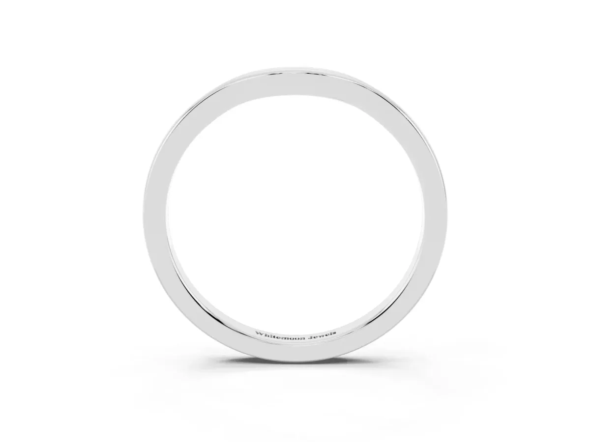 Curved Plain Band Silver