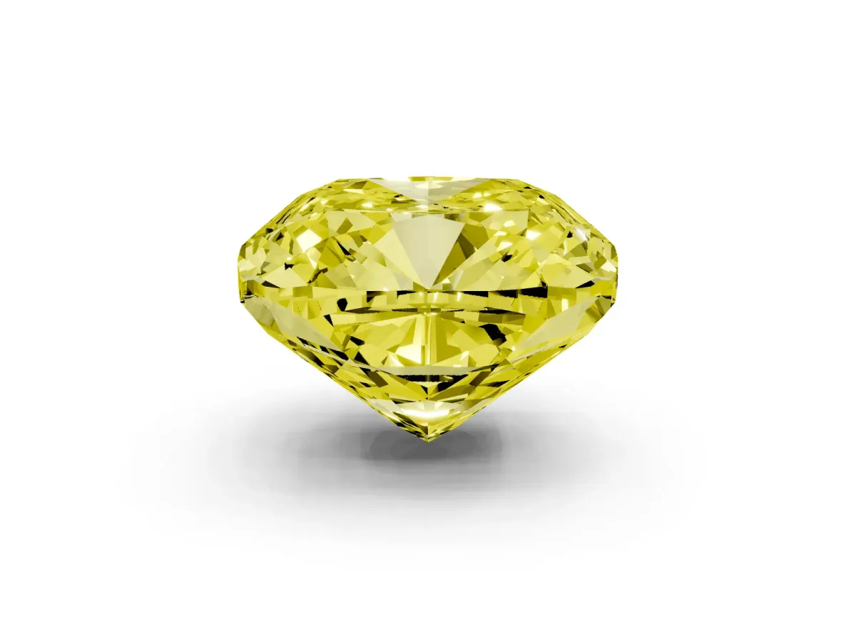 Fancy Yellow Cushion Cut Halo Milgrain Solitaire with Bezel Set Side Stones and Pave Band Rose gold