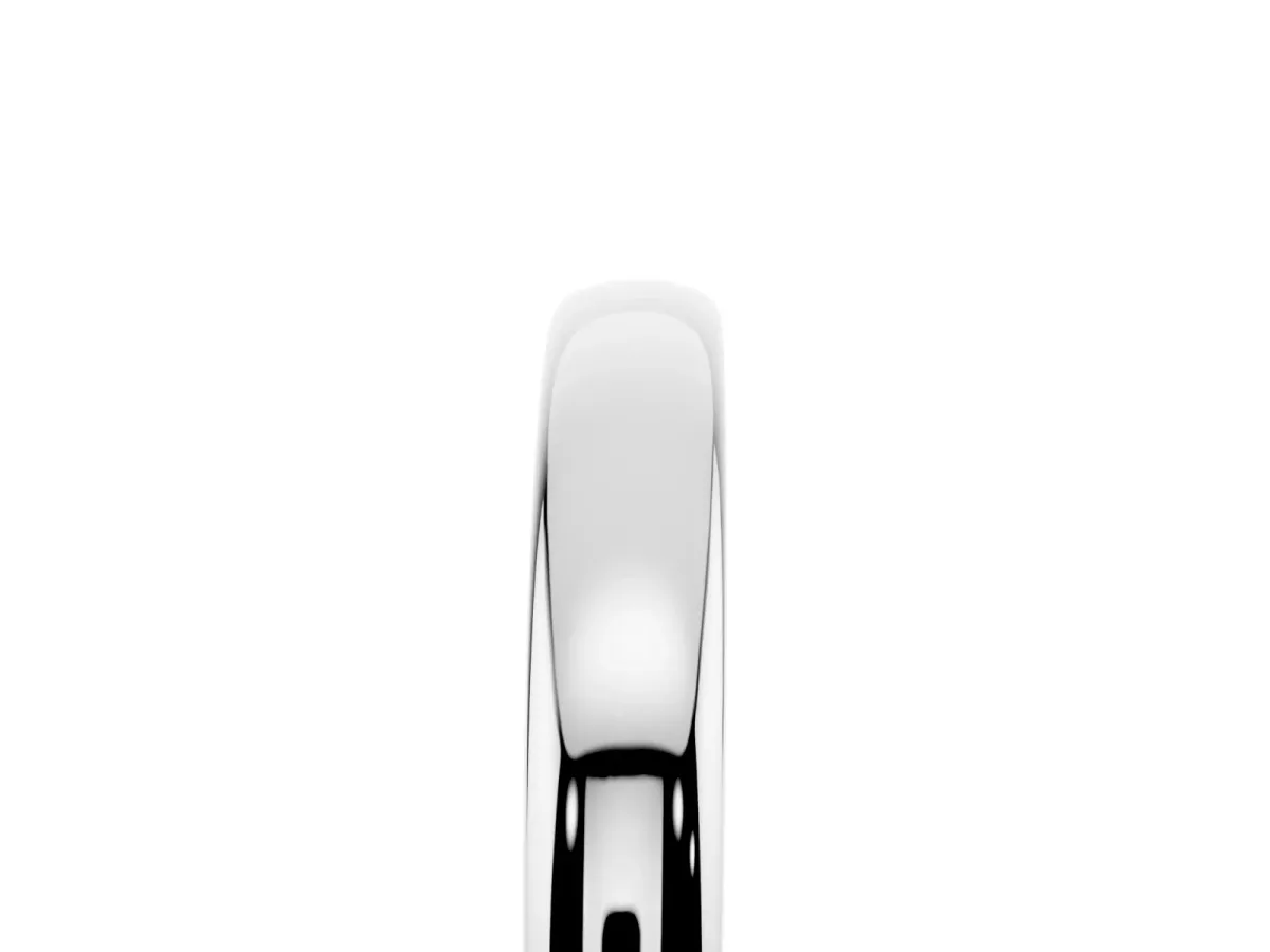 Classic Plain Metal Band Silver