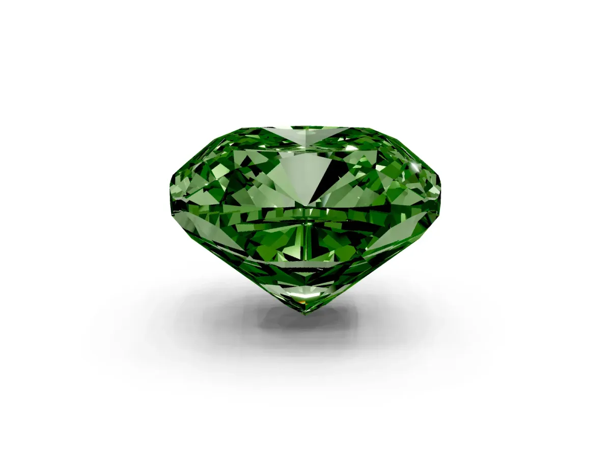 Fancy Green Cushion Cut Halo Milgrain Solitaire with Bezel Set Side Stones and Pave Band Rose gold