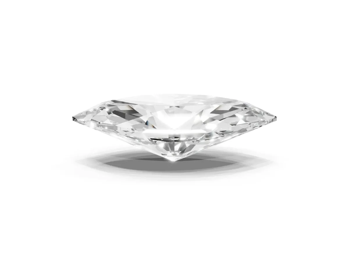 Marquise Cut Cut Cathedral Pave Diamond Engagement Ring with Six-Prong Setting Silver