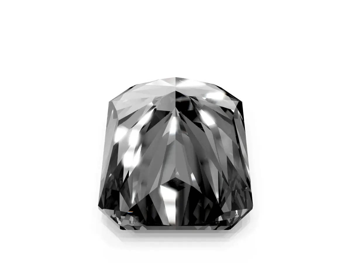 Fancy Black Radiant Cut Cut Pave Band Milgrain Solitaire Ring Platinum