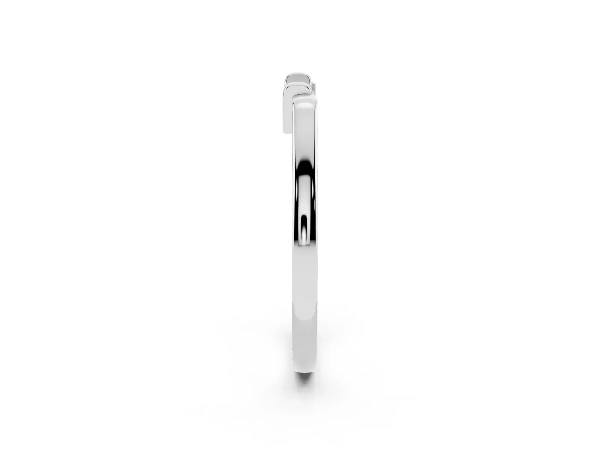 Classic Knot Twist Band Platinum