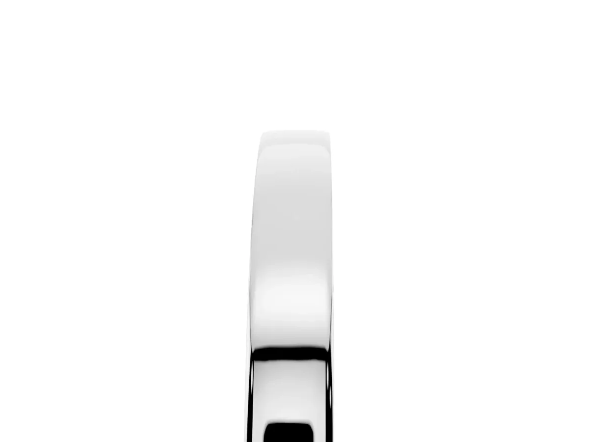 Pavé Round Diamond Channel Set Band White gold
