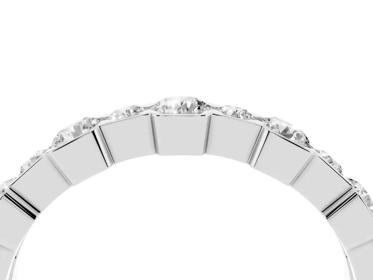 Round Diamond Promise Ring with Round Diamond Accents Silver