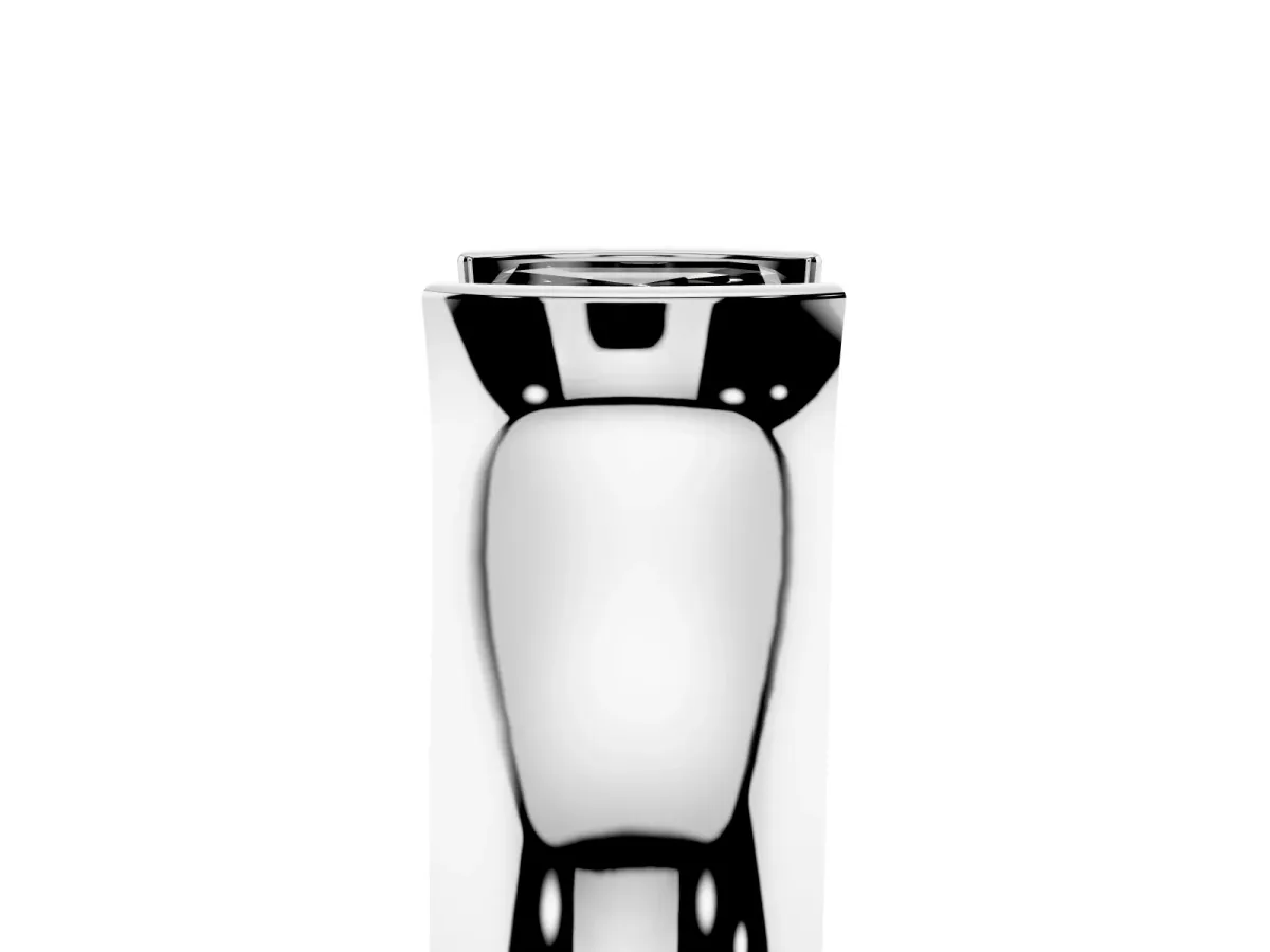 Fancy Black Asscher Cut Solitaire Bezel Set Diamond Ring with Wide Band Platinum