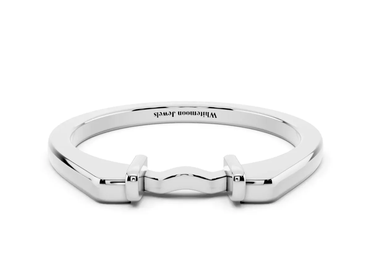 Classic Knot Twist Band Platinum