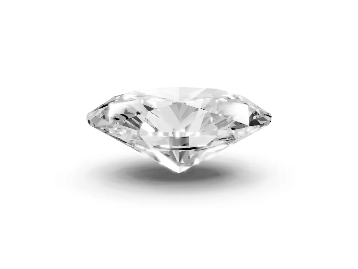 Oval Cut Diamond Solitaire Ring with Prong Setting and Pavé Band Silver