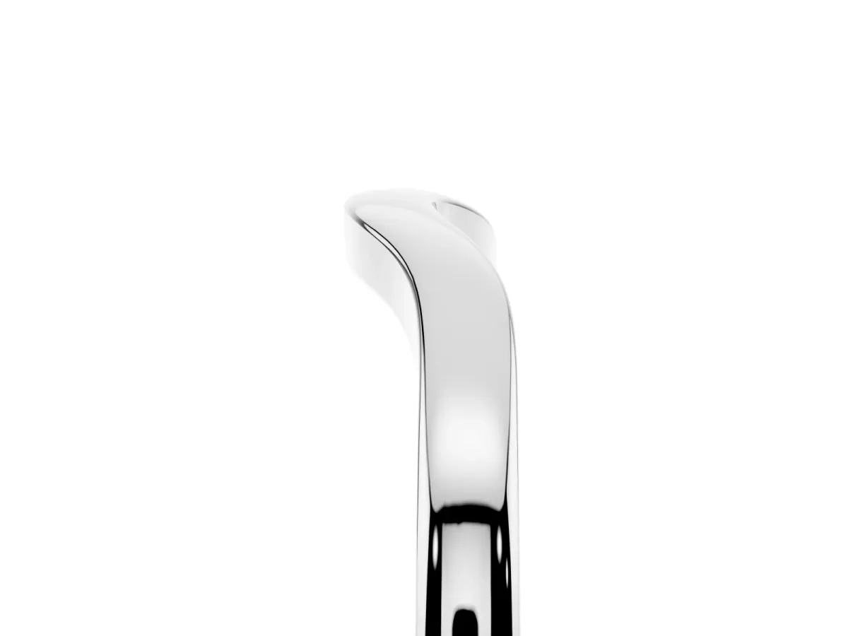 Curved Plain Band Silver