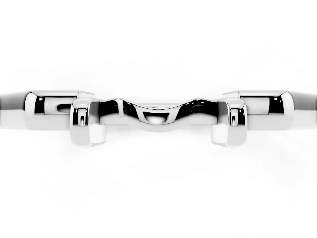 Classic Knot Twist Band Platinum