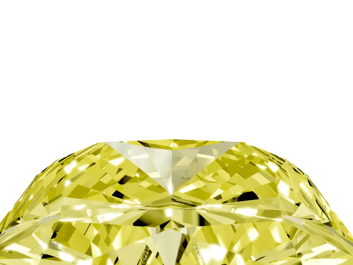 Fancy Yellow Radiant Cut Cut Pave Band Milgrain Solitaire Ring Rose gold