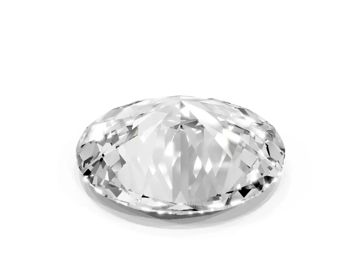 Oval Cut Diamond Solitaire Ring with Prong Setting and Pavé Band Yellow gold