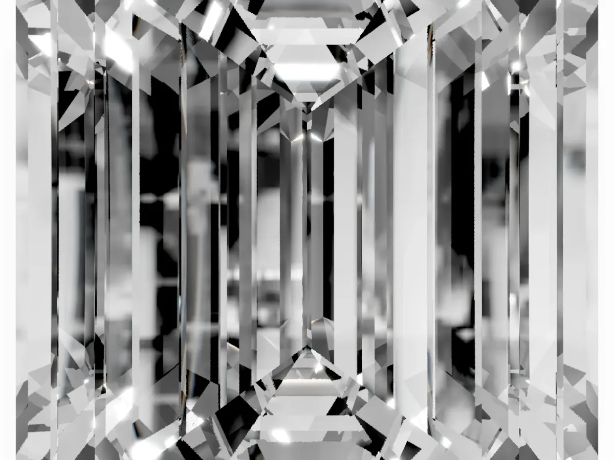 Emerald Cut Cut Pave Band Milgrain Solitaire Ring Platinum