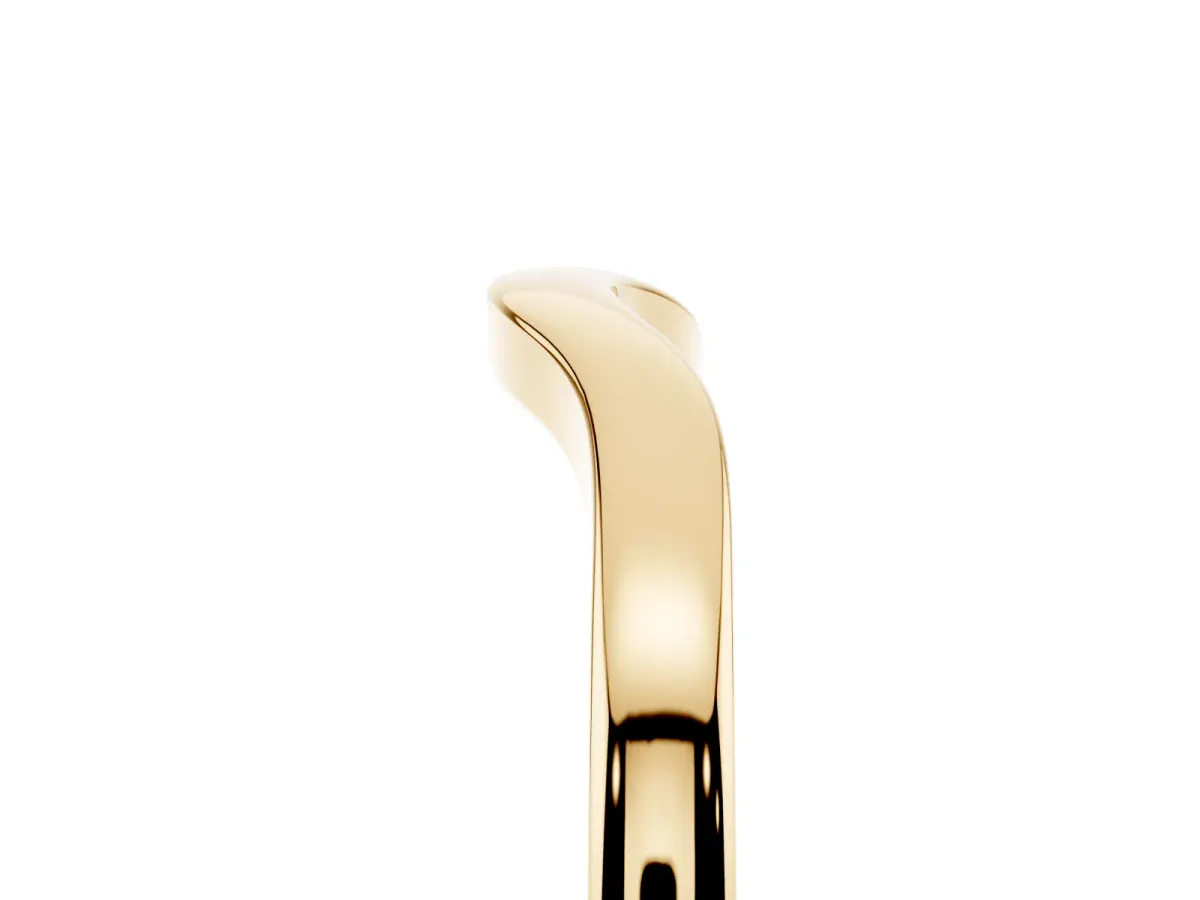 Curved Plain Band Yellow gold