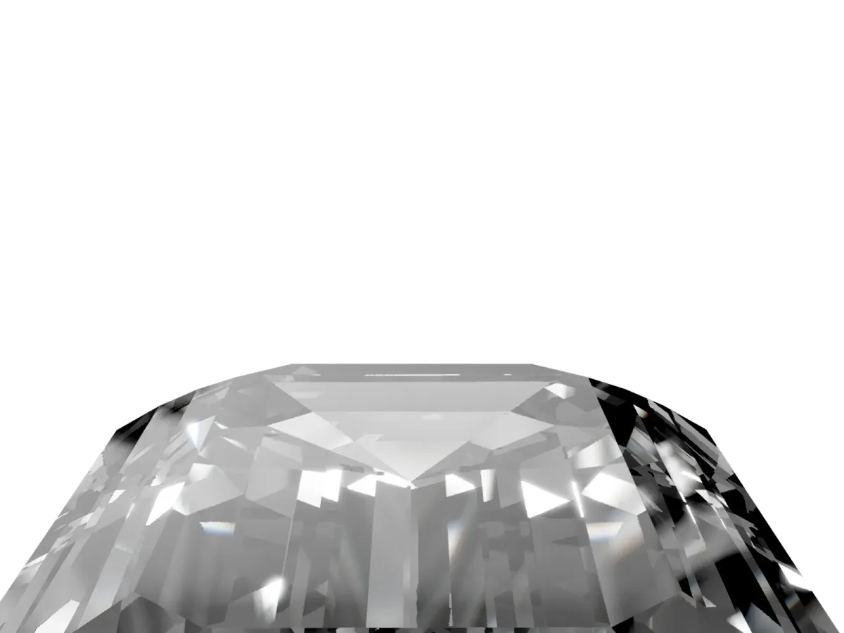 Fancy Black Emerald Cut Cut Pave Band Milgrain Solitaire Ring Rose gold