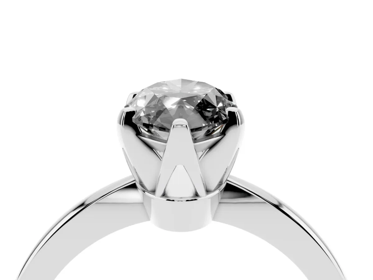 Fancy Black Marquise Cut Solitaire Engagement Ring with Six-Prong Setting and Tapered Band Platinum