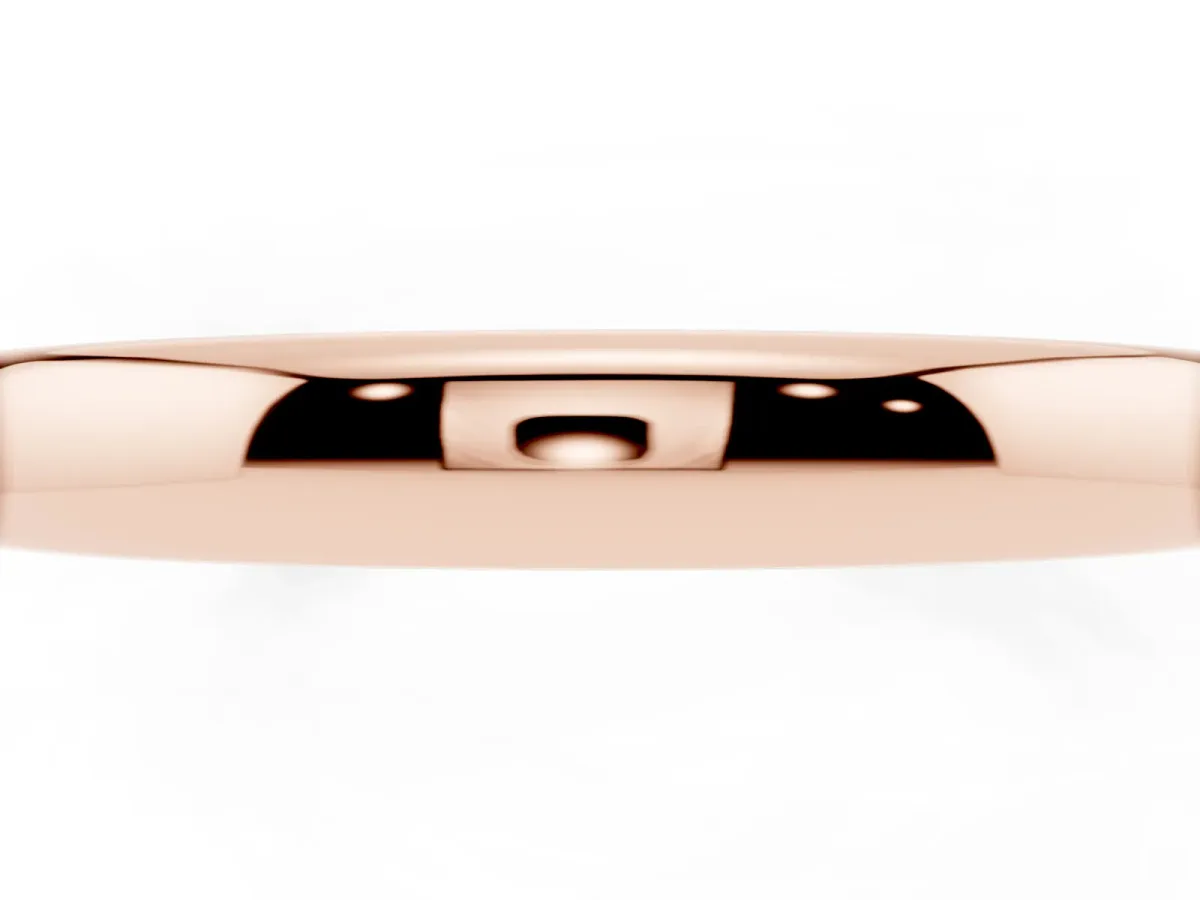 Classic Plain Metal Band Rose gold