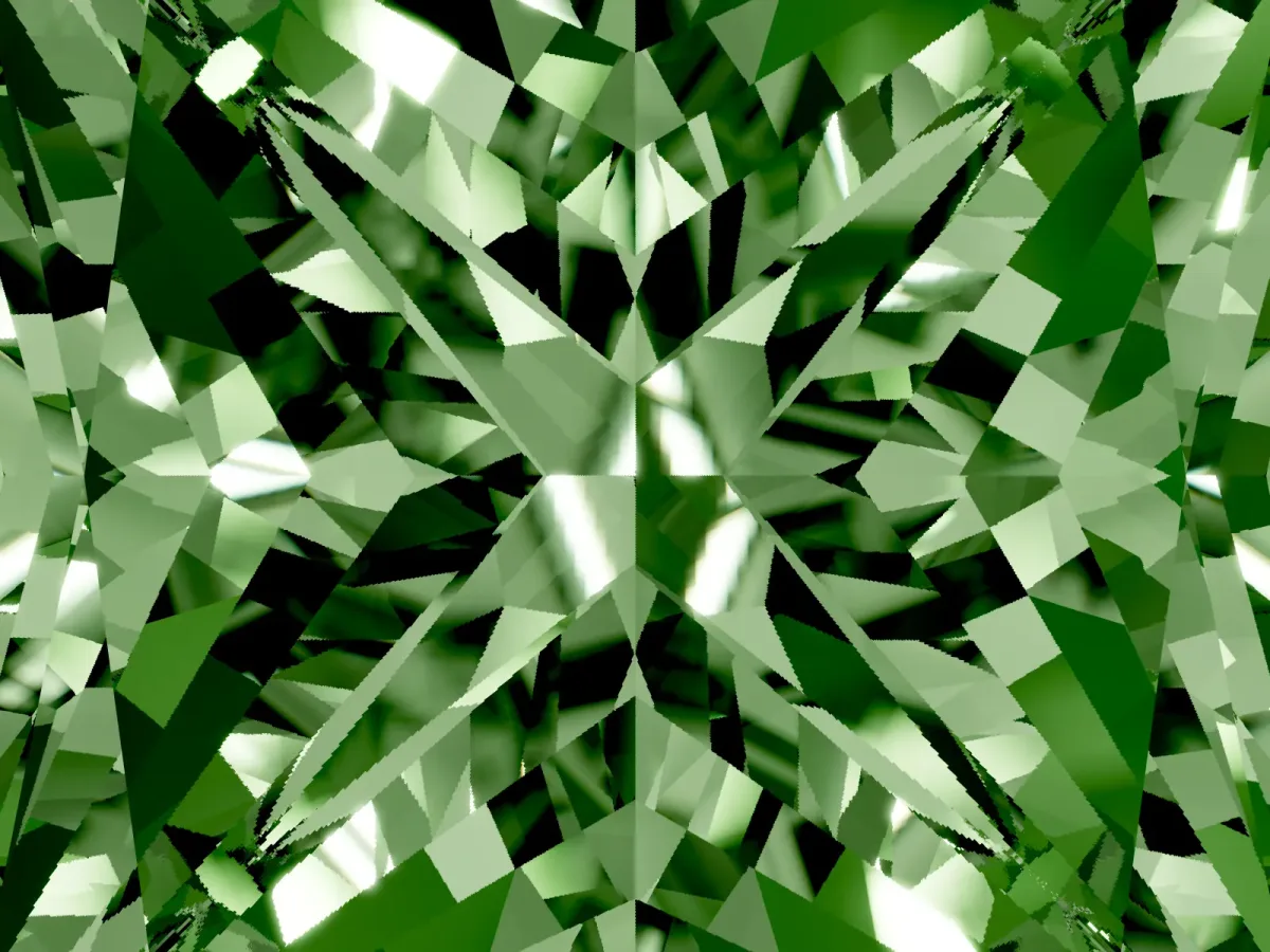 Fancy Green Princess Cut Halo Diamond Ring with Milgrain and Bezel Accents on a Split Shank Band White gold
