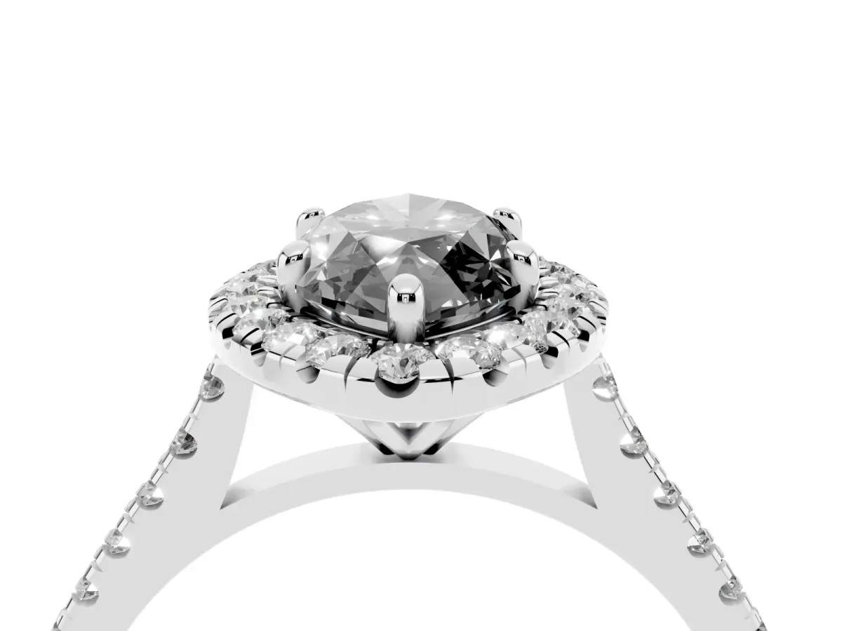 Fancy Black Marquise Cut Diamond Cushion Halo Ring with Pavé Band Platinum