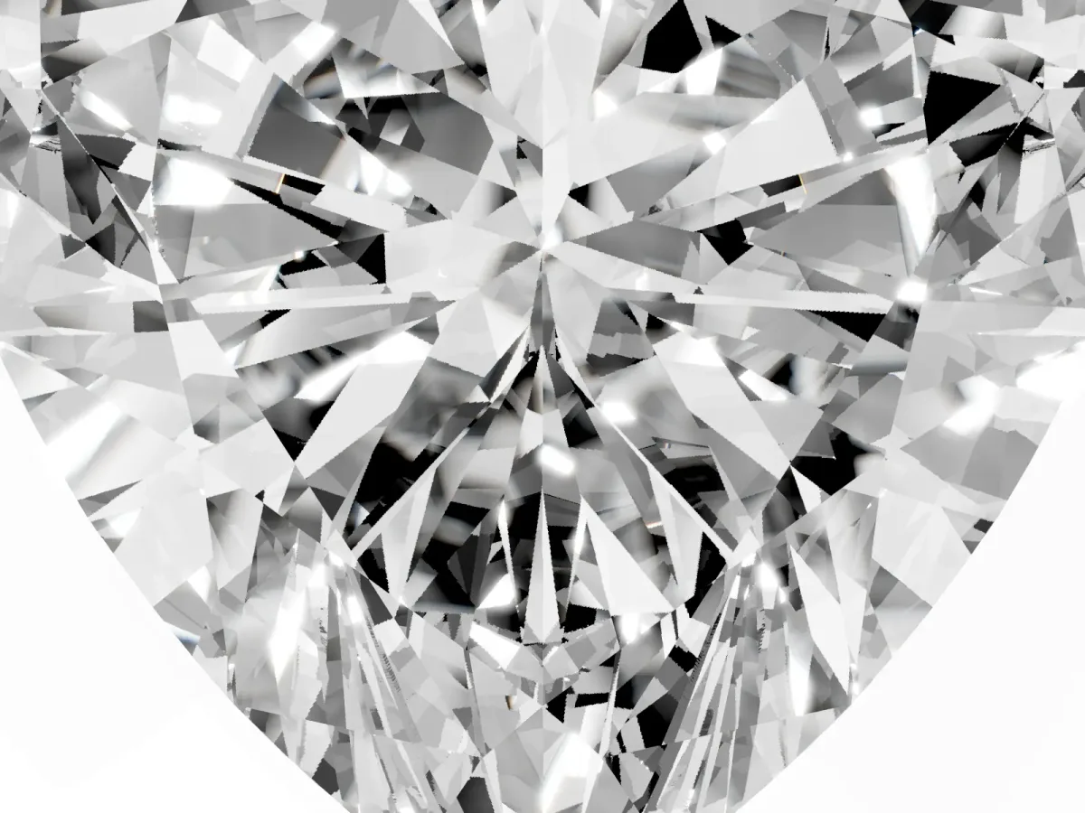 Heart Cut Diamond Solitaire Ring with Prong Setting and Classic Band Platinum