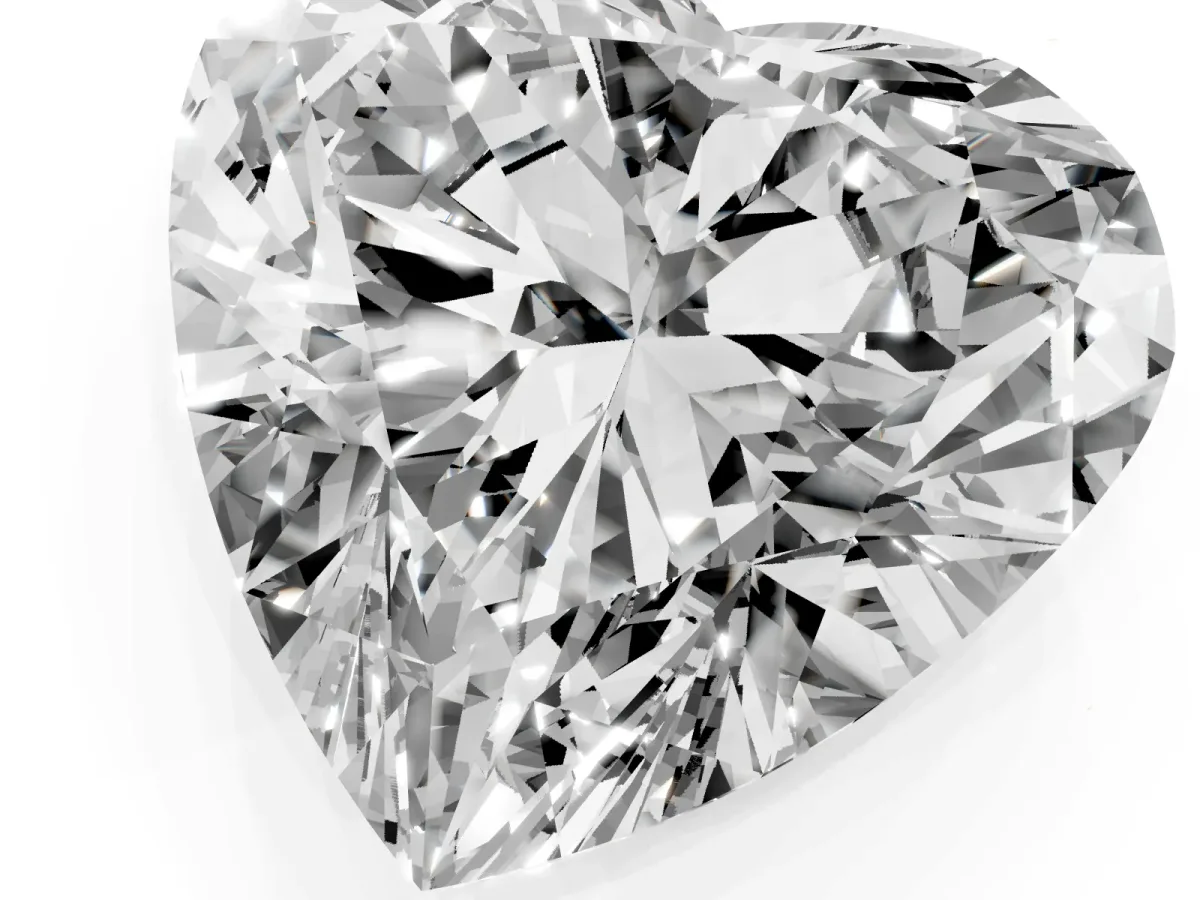 Heart Cut Cut Double Halo Diamond Engagement Ring with Pave Band and Four-Prong Setting Yellow gold
