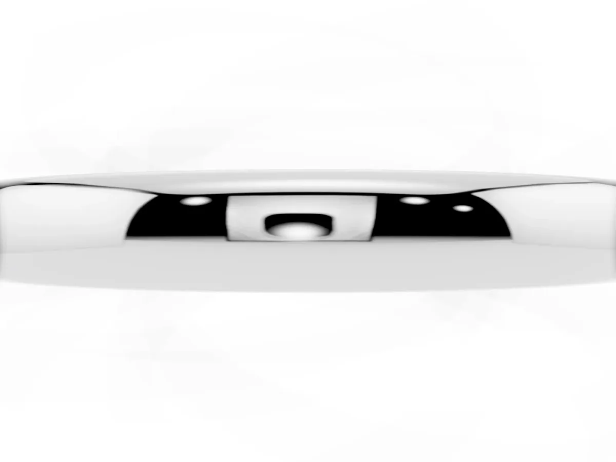 Classic Plain Metal Band Silver