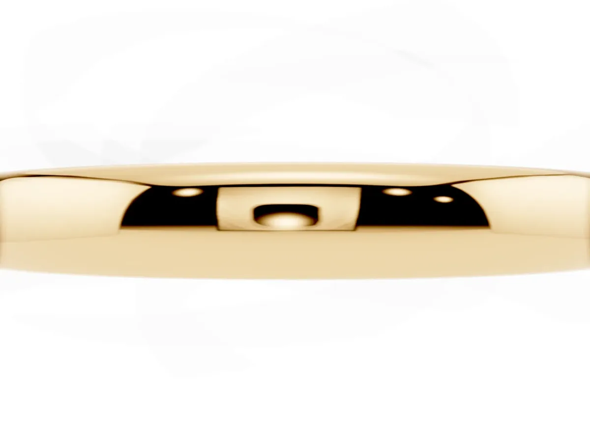 Classic Plain Metal Band Yellow gold