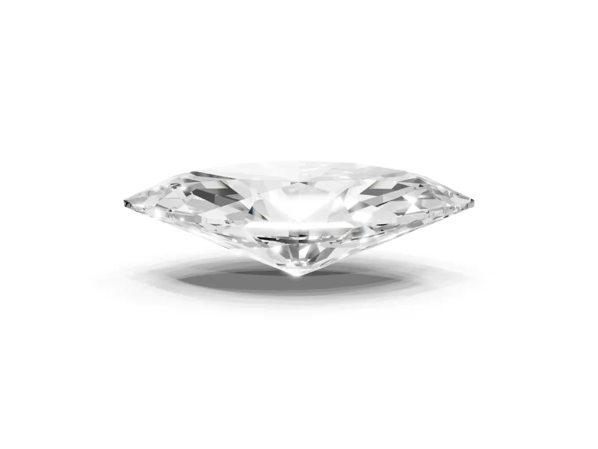 Marquise Cut Cut Cathedral Pave Diamond Engagement Ring with Six-Prong Setting Yellow gold