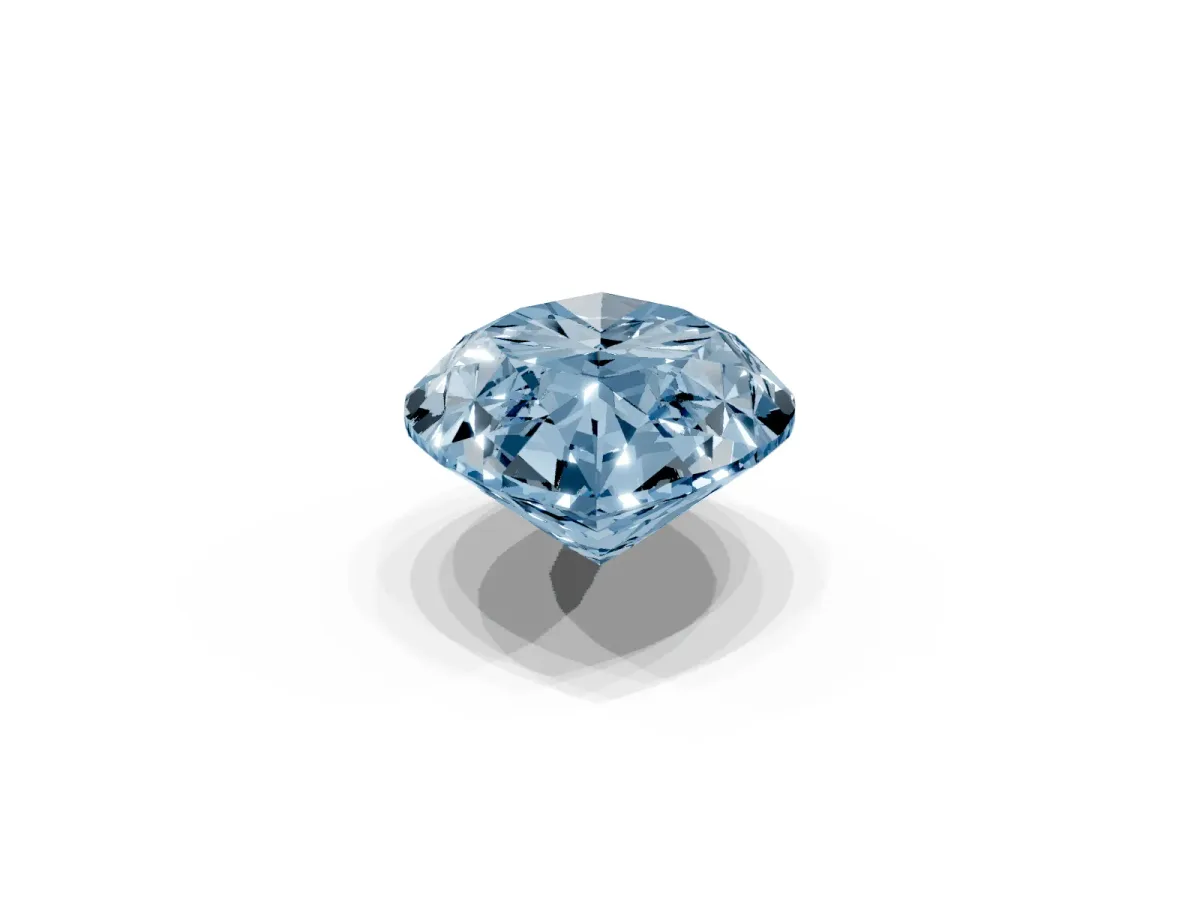 Fancy Blue Marquise Cut Cut Cathedral Pave Diamond Engagement Ring with Six-Prong Setting Yellow gold
