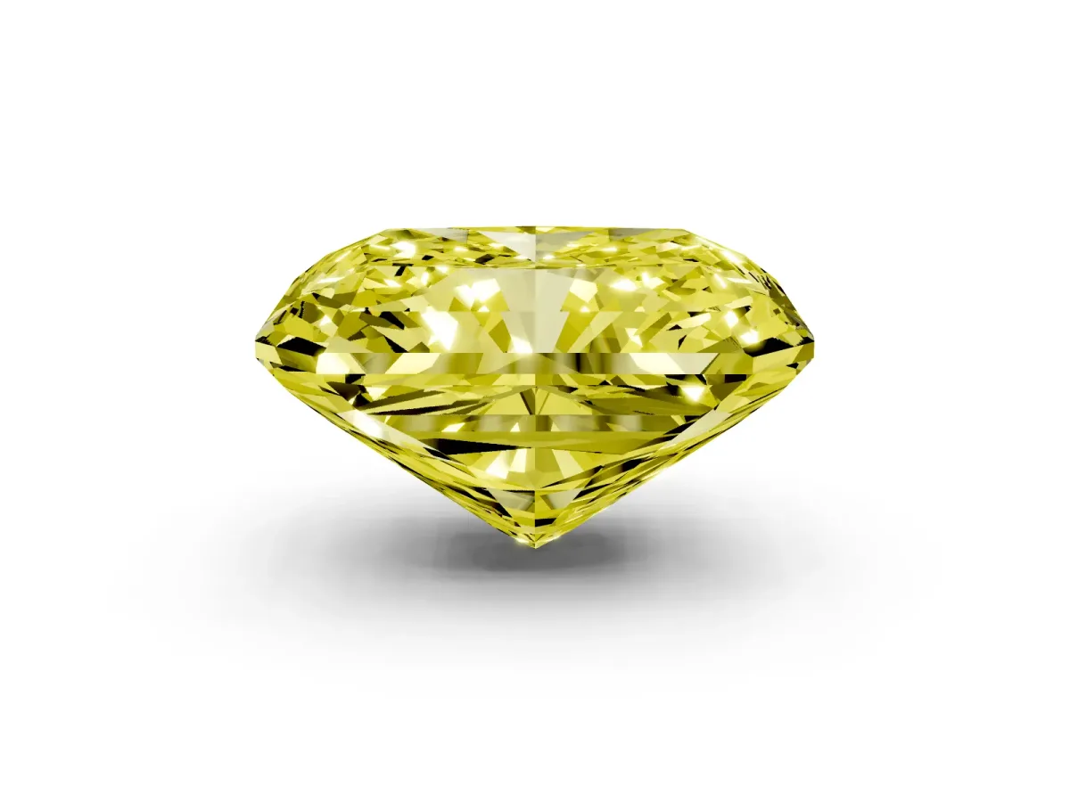 Fancy Yellow Radiant Cut Cut Pave Band Milgrain Solitaire Ring Silver