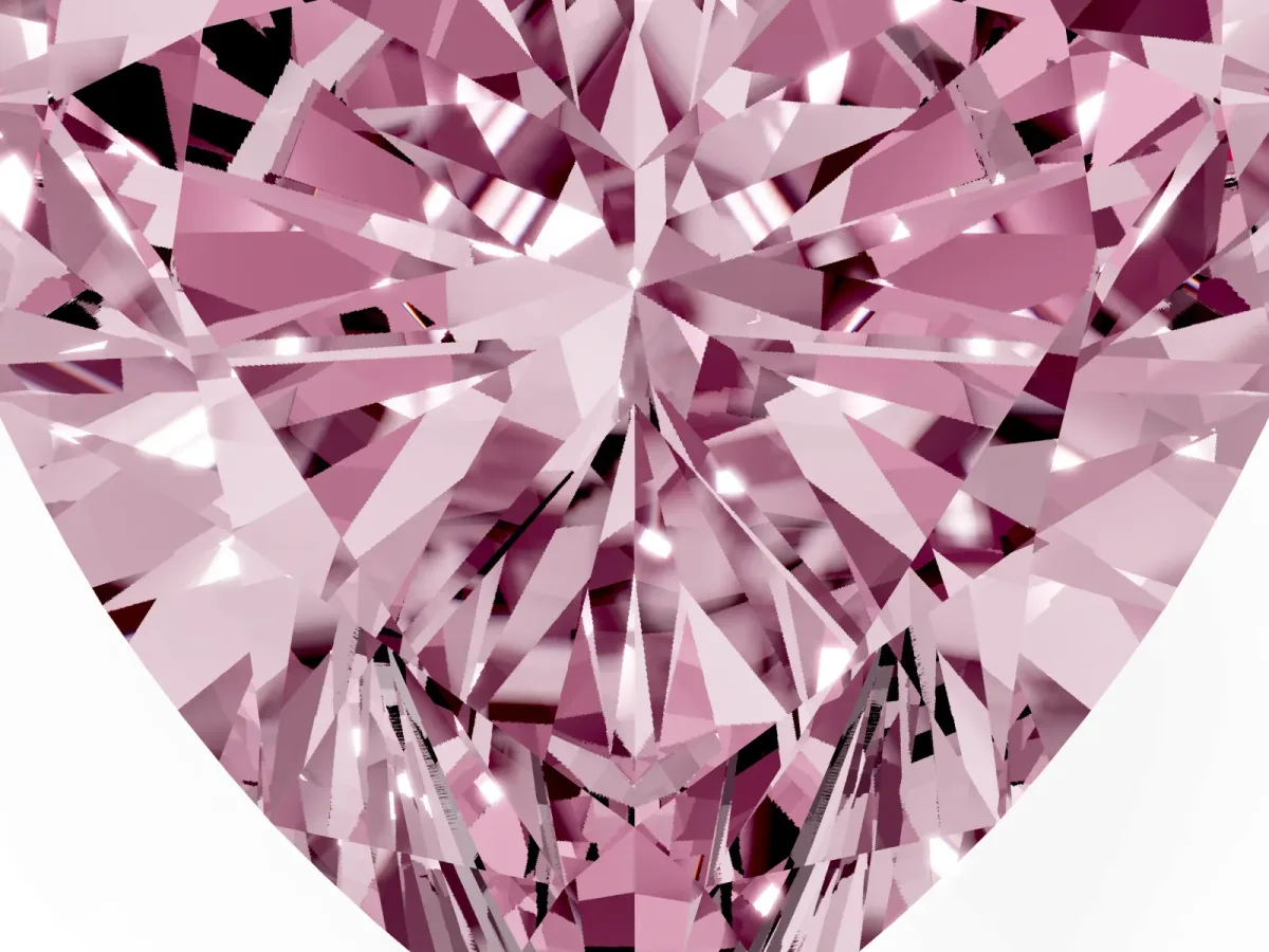 Fancy Pink Heart Cut Diamond Solitaire Ring with Prong Setting and Classic Band Rose gold