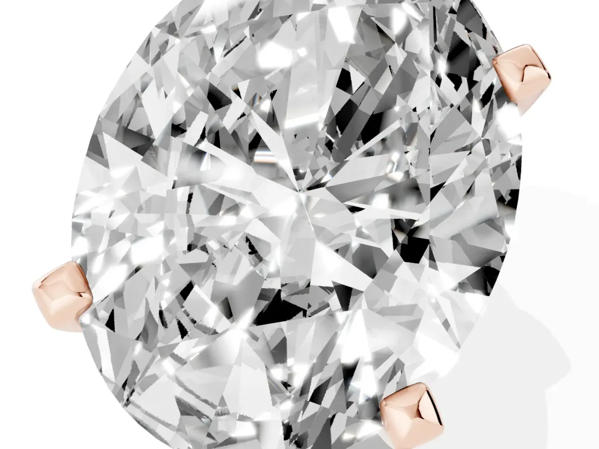 Oval Cut Diamond Solitaire Ring with Prong Setting and Classic Band Rose gold