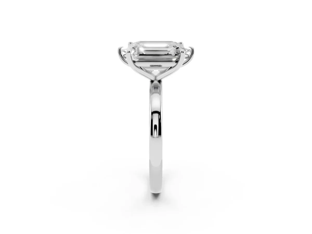 Marquise Cut and Emerald Cut Toi Moi Ring with Prong Setting White gold