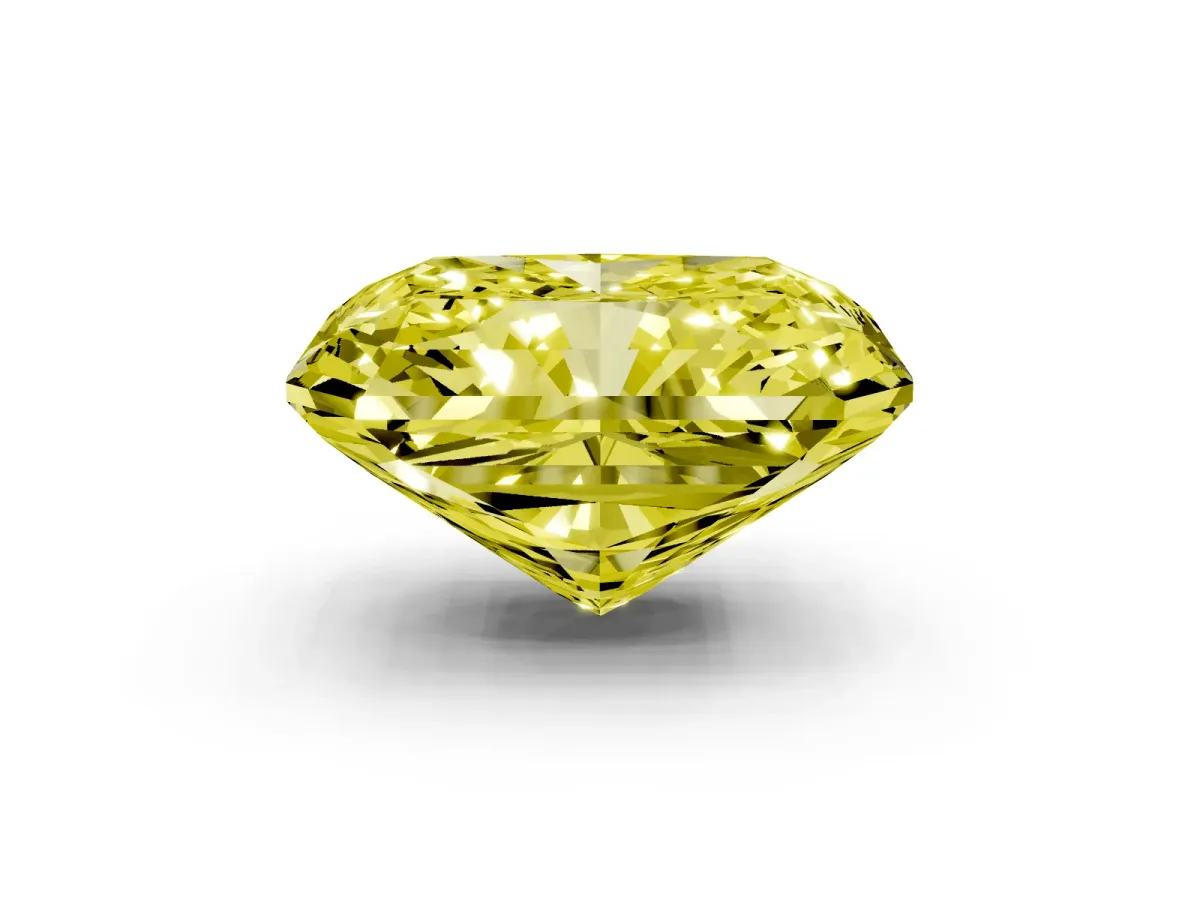 Fancy Yellow Radiant Cut Cut Pave Band Milgrain Solitaire Ring Rose gold