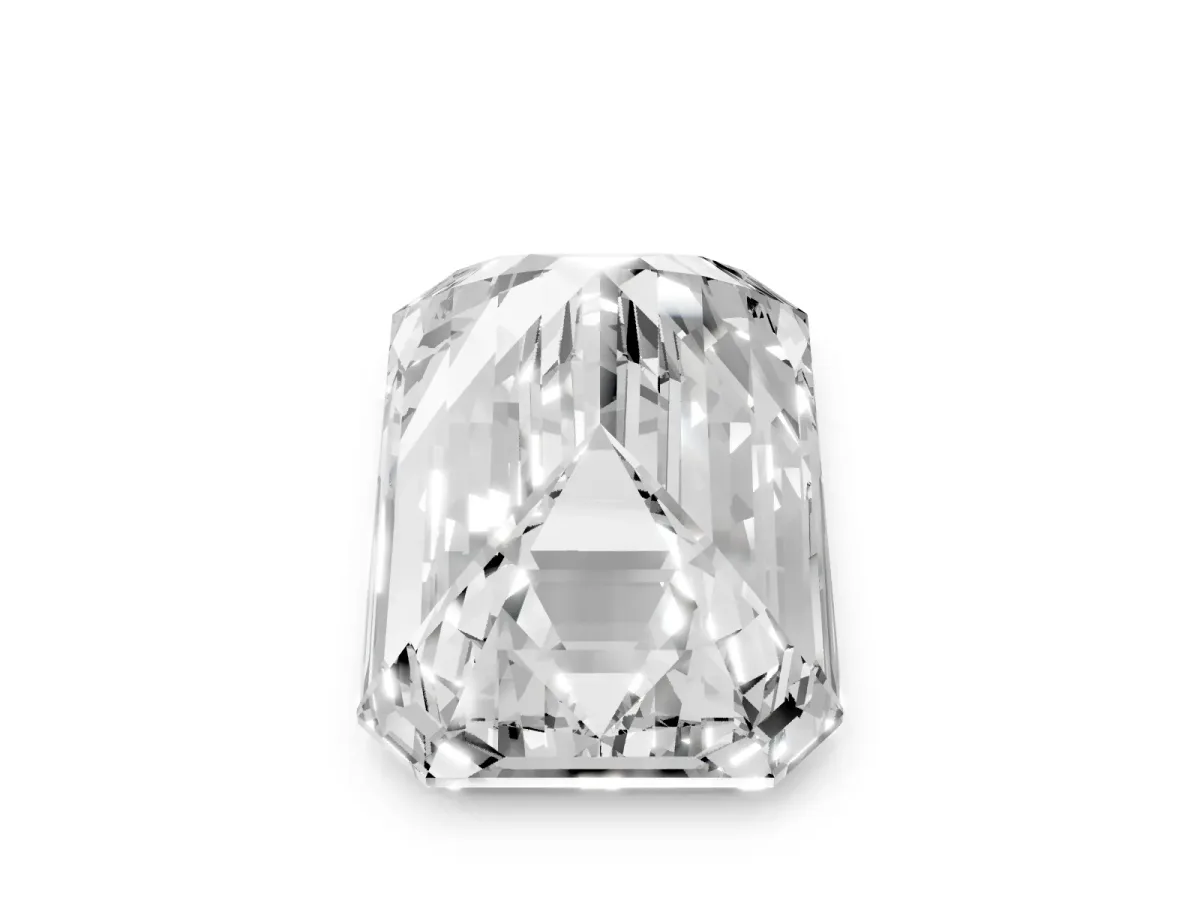 Emerald Cut Cut Pave Band Milgrain Solitaire Ring Platinum