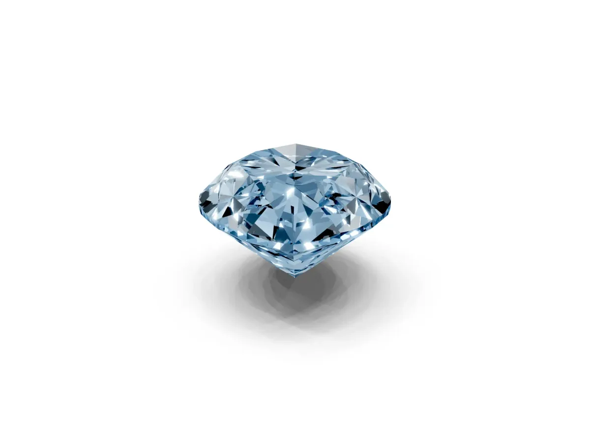 Fancy Blue Marquise Cut Cut Cathedral Pave Diamond Engagement Ring with Six-Prong Setting Silver
